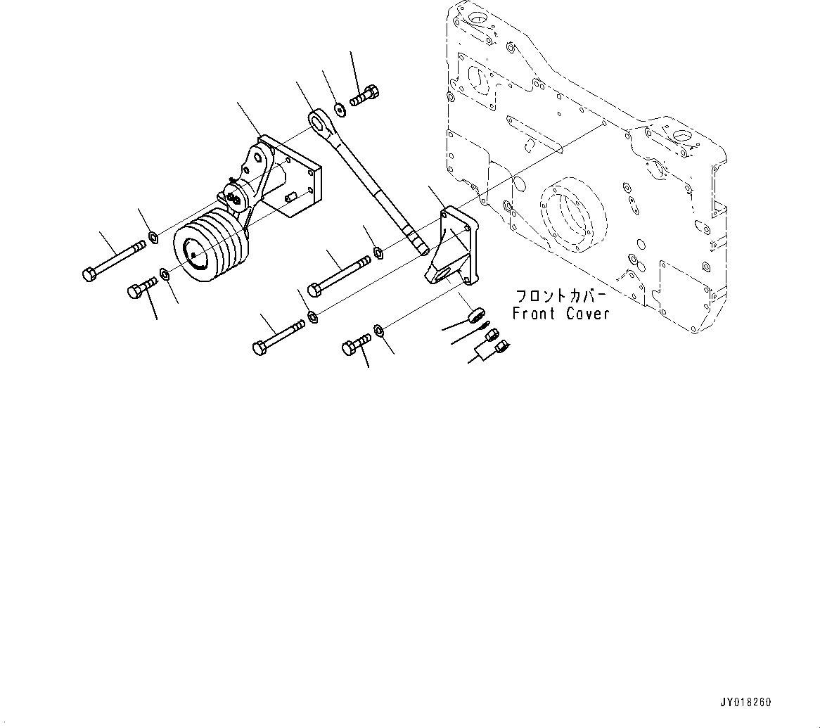 Dump Trucks Komatsu / HD785-NI-7 S/N N10561-UP(KIPL0001) / TENSION PULLEY (FOR EXTREME COLD AREA SPECIFICATION (-40 DEG C))(|A00141 : |A00141)