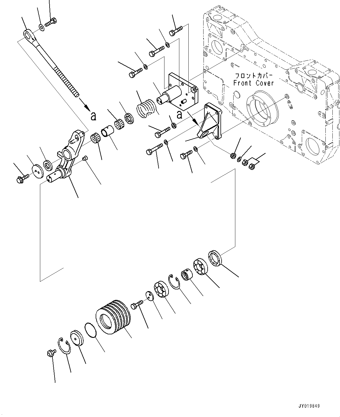 Dump Trucks Komatsu / HD785-NI-7 S/N N10561-UP(KIPL0001) / TENSION PULLEY (FOR REMOTE LUBRICATION) (INNER PARTS)(|A00142 : |A00142)