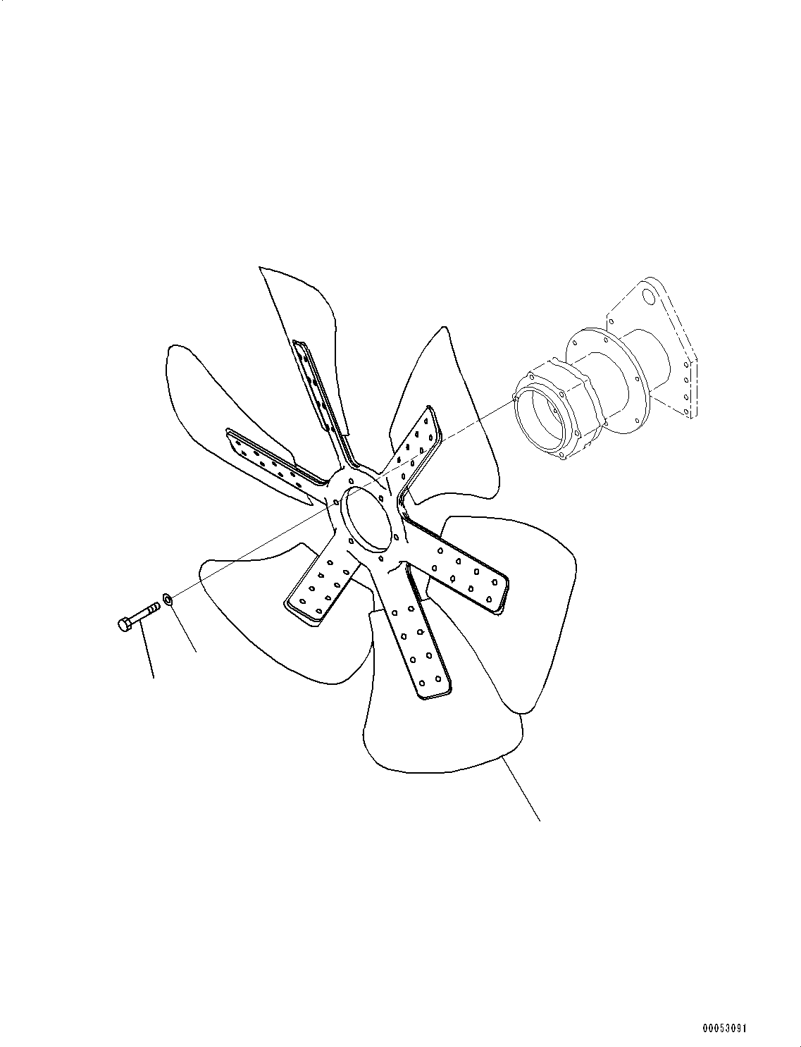 Dump Trucks Komatsu / HD785-NI-7 S/N N10561-UP(KIPL0001) / COOLING FAN(|A00144 : |A00144)