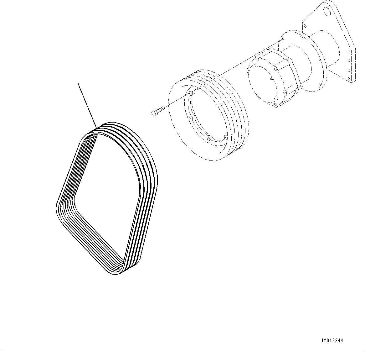 Dump Trucks Komatsu / HD785-NI-7 S/N N10561-UP(KIPL0001) / COOLING FAN BELT(|A00145 : |A00145)