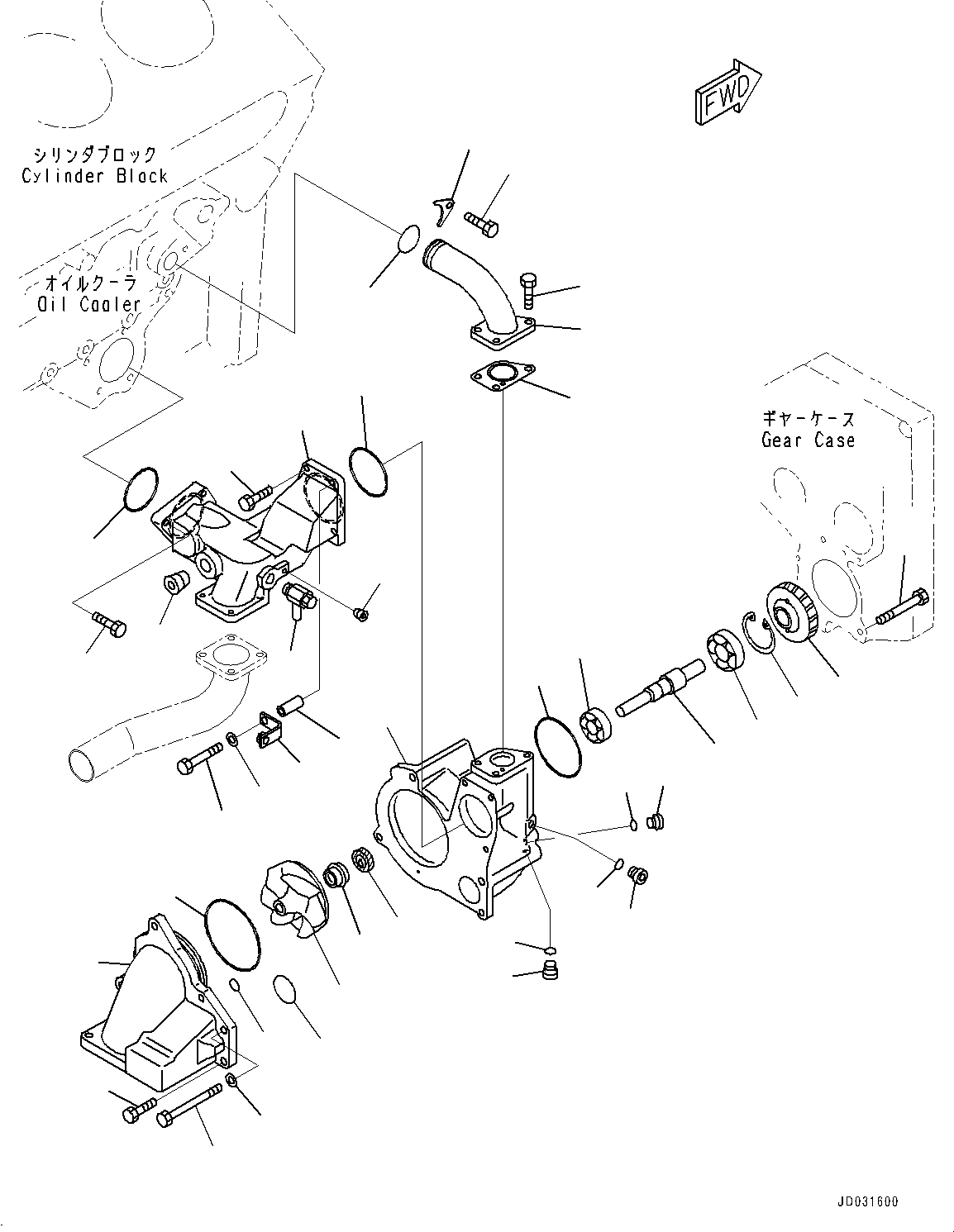 Dump Trucks Komatsu / HD785-NI-7 S/N N10561-UP(KIPL0001) / WATER PUMP (WATER PUMP) (1/2) (#505792 - 506339)(|A00151 : |A00151)