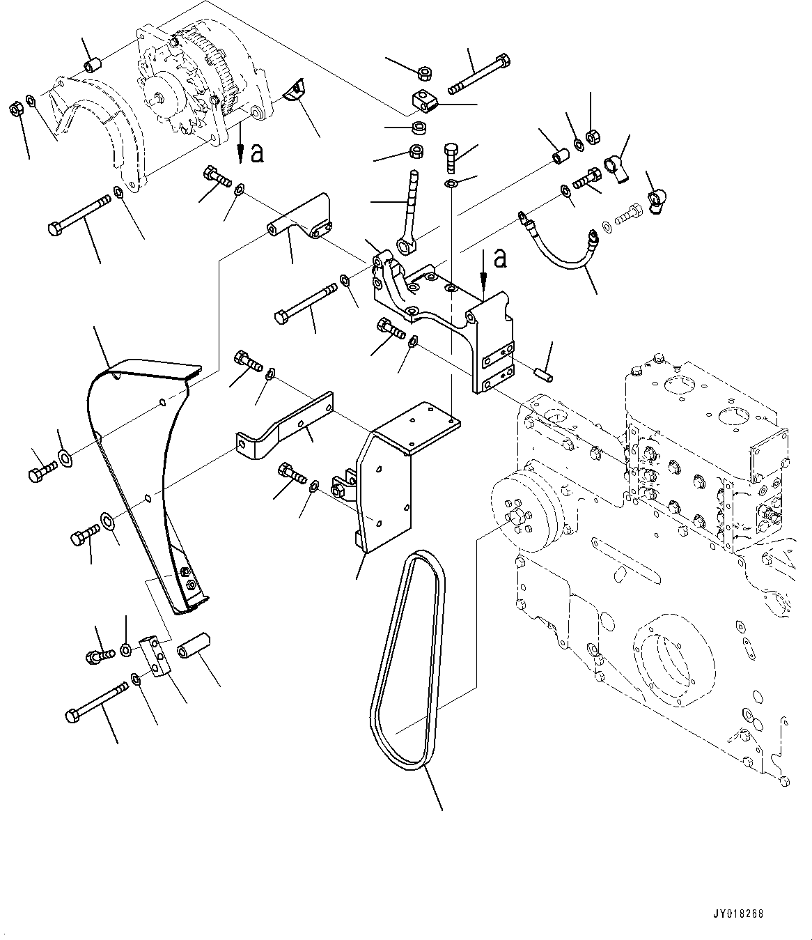 Dump Trucks Komatsu / HD785-NI-7 S/N N10561-UP(KIPL0001) / ALTERNATOR (90AMP., FOR EXTRA BAD FUEL AND POOR FUEL SPECIFICATION, WATER+DUST, ADDITIONAL FILTER, REMOTE LUBRICATION) (ALTERNAT(|A00171 : |A00171)