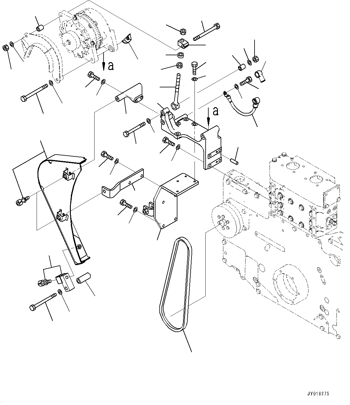 Dump Trucks Komatsu / HD785-NI-7 S/N N10561-UP(KIPL0001) / ALTERNATOR (90AMP., FOR EU SAFETY REGULATION) (ALTERNATOR AND MOUNTING)(|A00177 : |A00177)