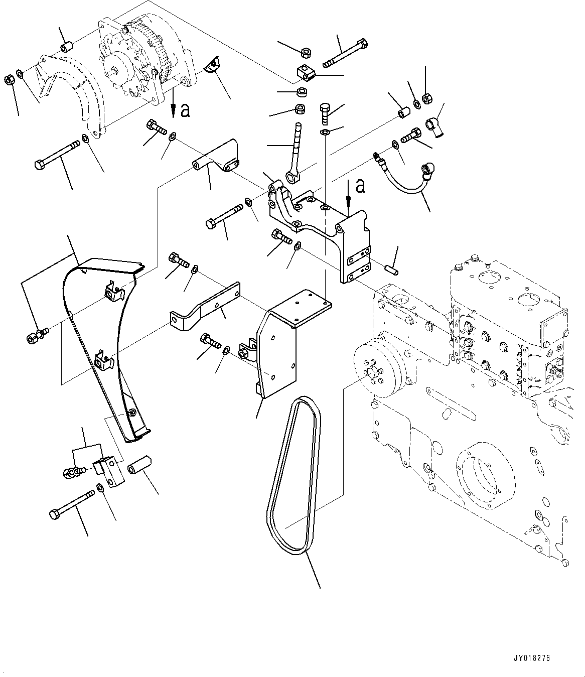 Dump Trucks Komatsu / HD785-NI-7 S/N N10561-UP(KIPL0001) / ALTERNATOR (90AMP., FOR EXTRA BAD FUEL AND POOR FUEL SPECIFICATION, WATER+DUST, ADDITIONAL FILTER, EU SAFETY REGULATION) (ALTERN(|A00180 : |A00180)