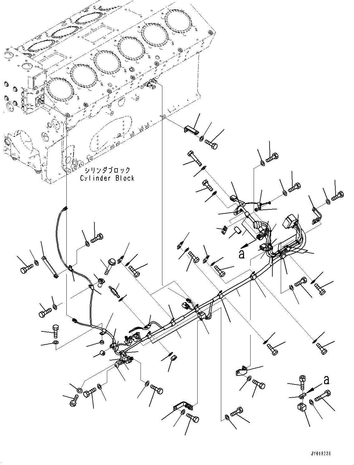 Dump Trucks Komatsu / HD785-NI-7 S/N N10561-UP(KIPL0001) / WIRING HARNESS (FOR COLD AREA SPECIFICATION) (TEMPERATURE SENSOR AND PRESSURE SENSOR)(|A00192 : |A00192)