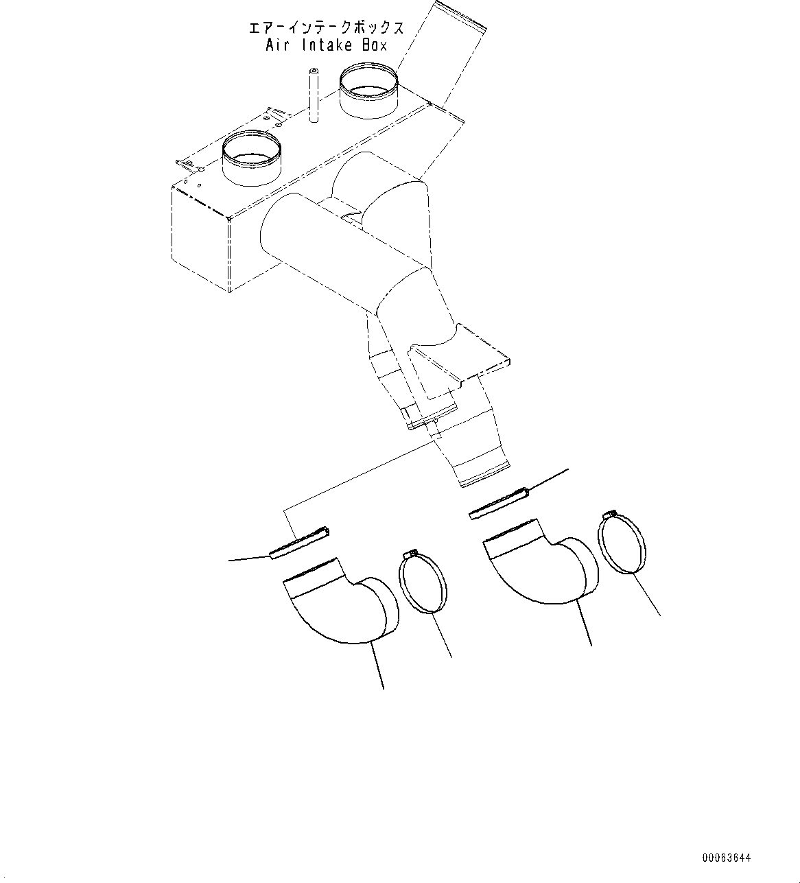 Komatsu parts book diagram for HD785-NI-7 S/N N10561-UP: ENGINE RELATED PARTS (OIL QUICK CHARGE, ENGINE EXHAUST BRAKE SYSTEM, ENGINE PRE-LUBRICATION SYSTEM, EPA REGULATIONS TPEM) (AIR I