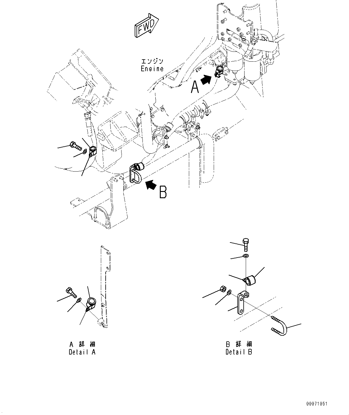 Komatsu parts book diagram for HD785-NI-7 S/N N10561-UP: FUEL PIPING (EXTRA BAD FUEL AND POOR FUEL SPECIFICATION, WATER+DUST, ADDITIONAL FILTER, FUEL QUICK COUPLING, FOR LEFT REFUELING)