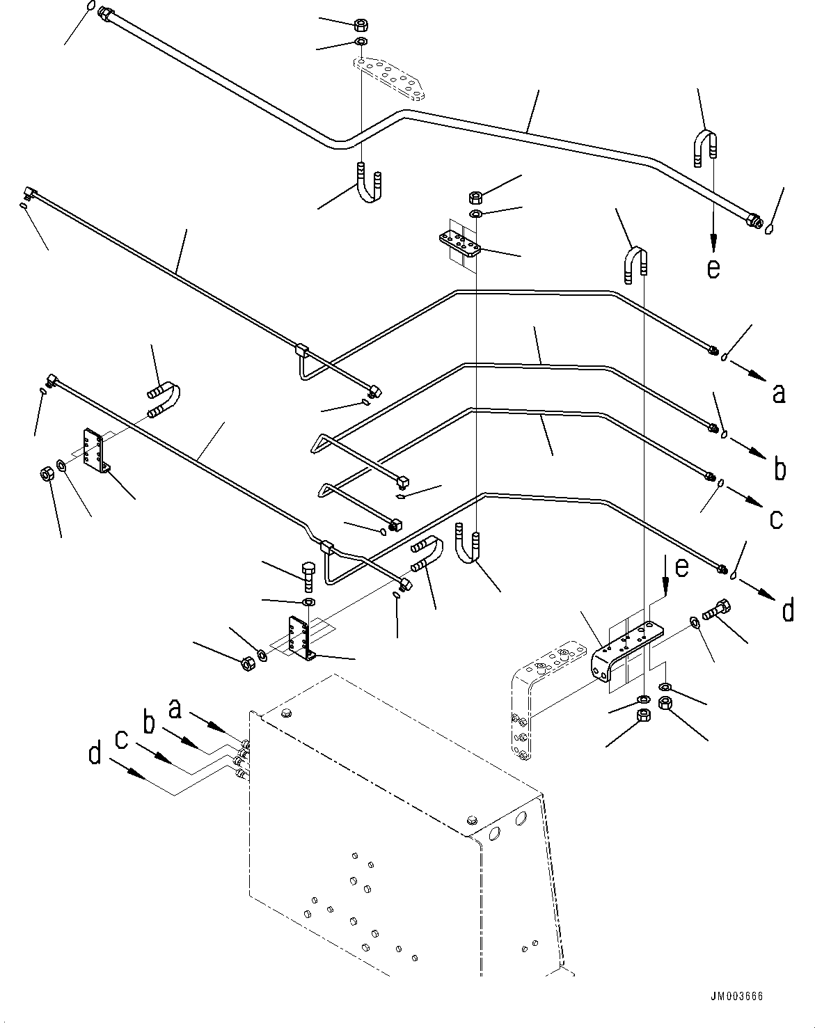 Komatsu parts book diagram for HD785-NI-7 S/N N10561-UP: BATTERY BOX AND REAR HOOD (ANTI-SKID BRAKE SYSTEM (ABS)) (VALVE BOX)