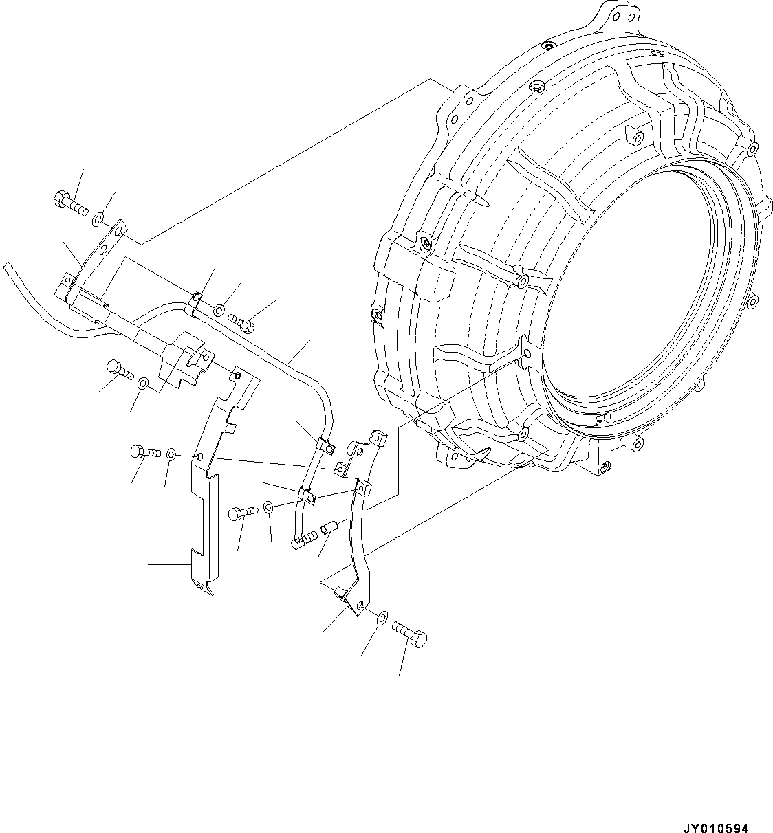 Komatsu parts book diagram for HD785-NI-7 S/N N10561-UP: REAR AXLE (AUTO SPIN REGULATOR (ASR), AUTO-GREASING SYSTEM) (FINAL DRIVE, BRAKE, L.H.) (4/4)