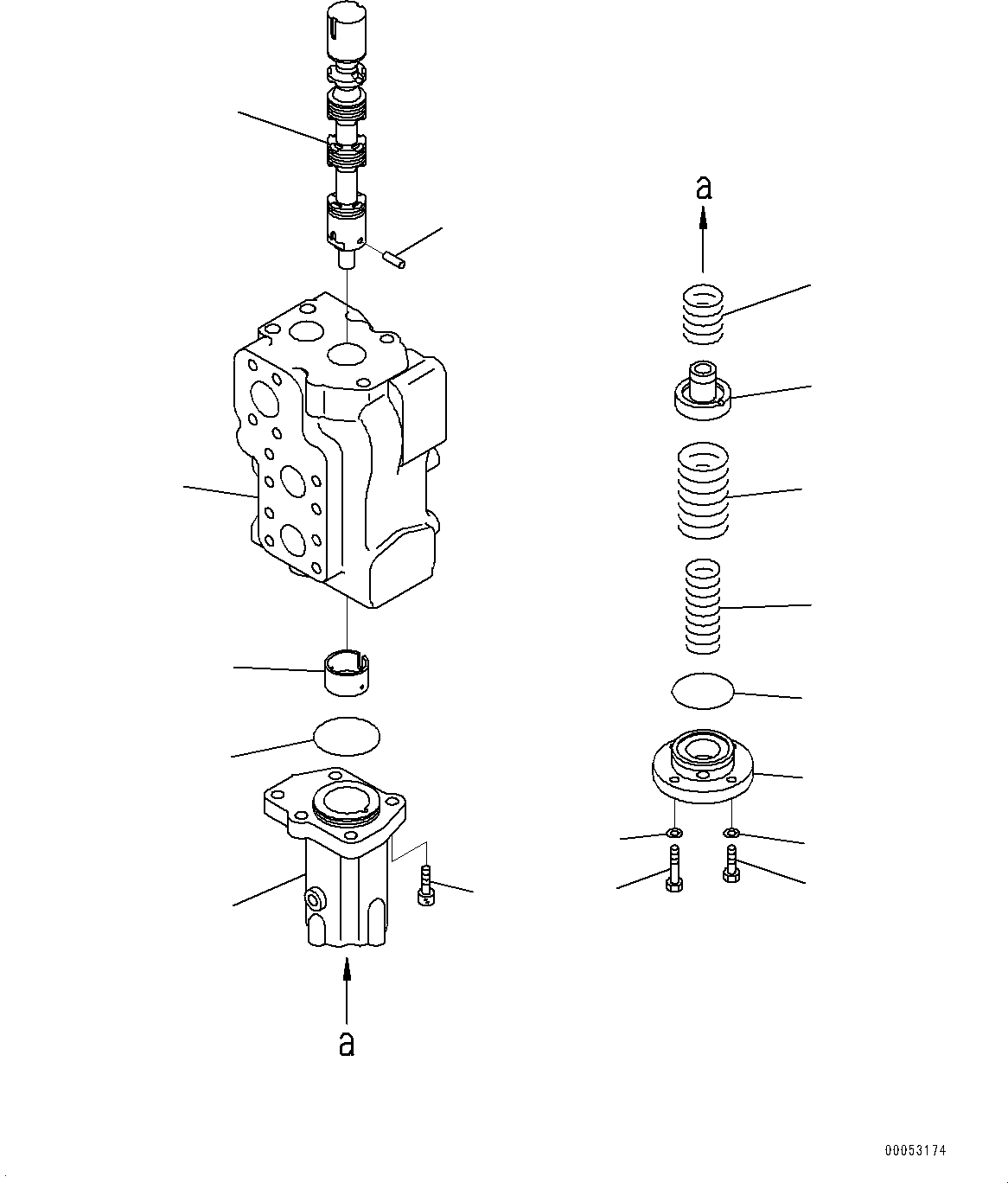 Komatsu parts book diagram for HD785-NI-7 S/N N10561-UP: HYDRAULIC TANK (OIL FILLER CAP LOCK AND COVER LOCK) (HOIST VALVE) (2/3)