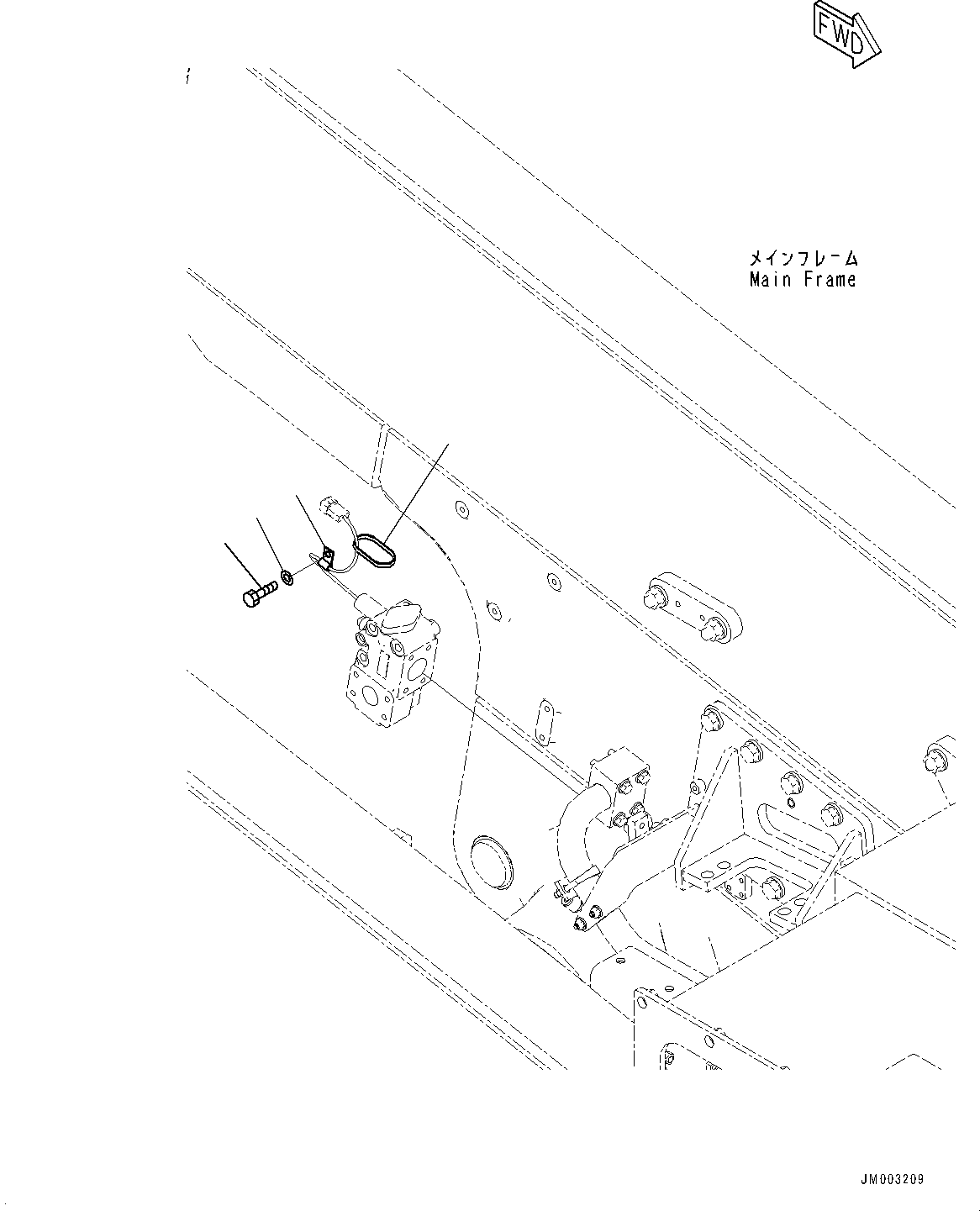 Komatsu parts book diagram for HD785-NI-7 S/N N10561-UP: BRAKE OIL COOLING CONTROL VALVE (MOUNTING)