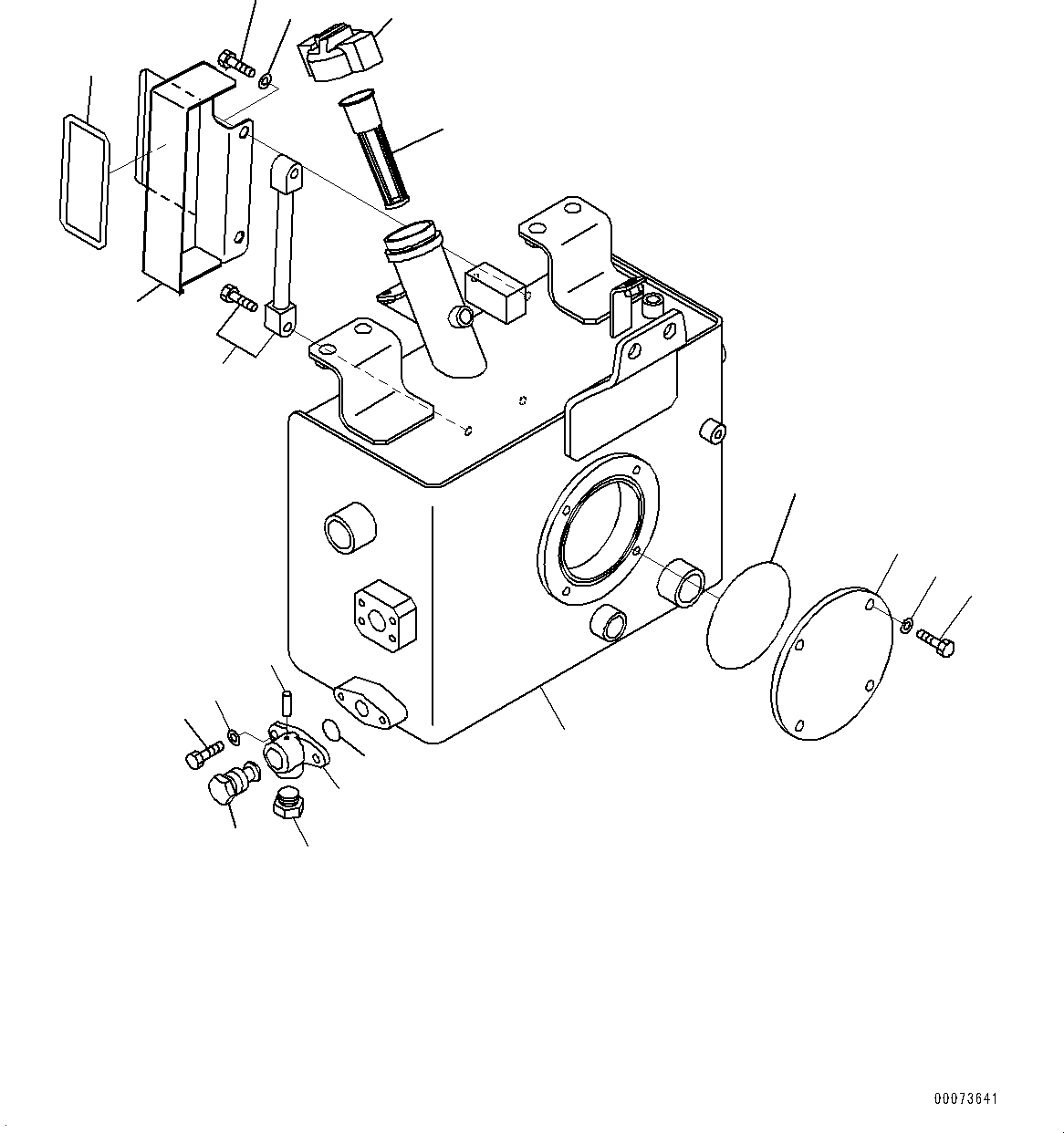 Komatsu parts book diagram for HD785-NI-7 S/N N10561-UP: BRAKE PIPING (AUTO SPIN REGULATOR (ASR), OIL FILLER CAP LOCK AND COVER LOCK) (TANK)