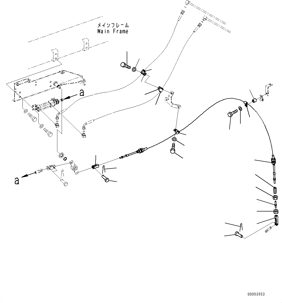 Komatsu parts book diagram for HD785-NI-7 S/N N10561-UP: EXHAUST BRAKE (SUSPENSION, HYDRONEUMATIC) (RELATED PARTS) (3/4)