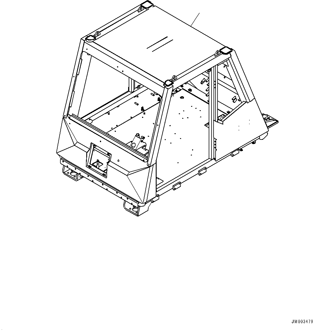 Komatsu parts book diagram for HD785-NI-7 S/N N10561-UP: CAB AND CAB FLOOR GROUP, CAB