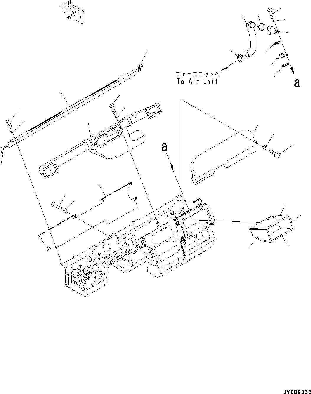 Komatsu parts book diagram for HD785-NI-7 S/N N10561-UP: CAB AND CAB FLOOR GROUP, CAB IN PARTS, AIR DUCT