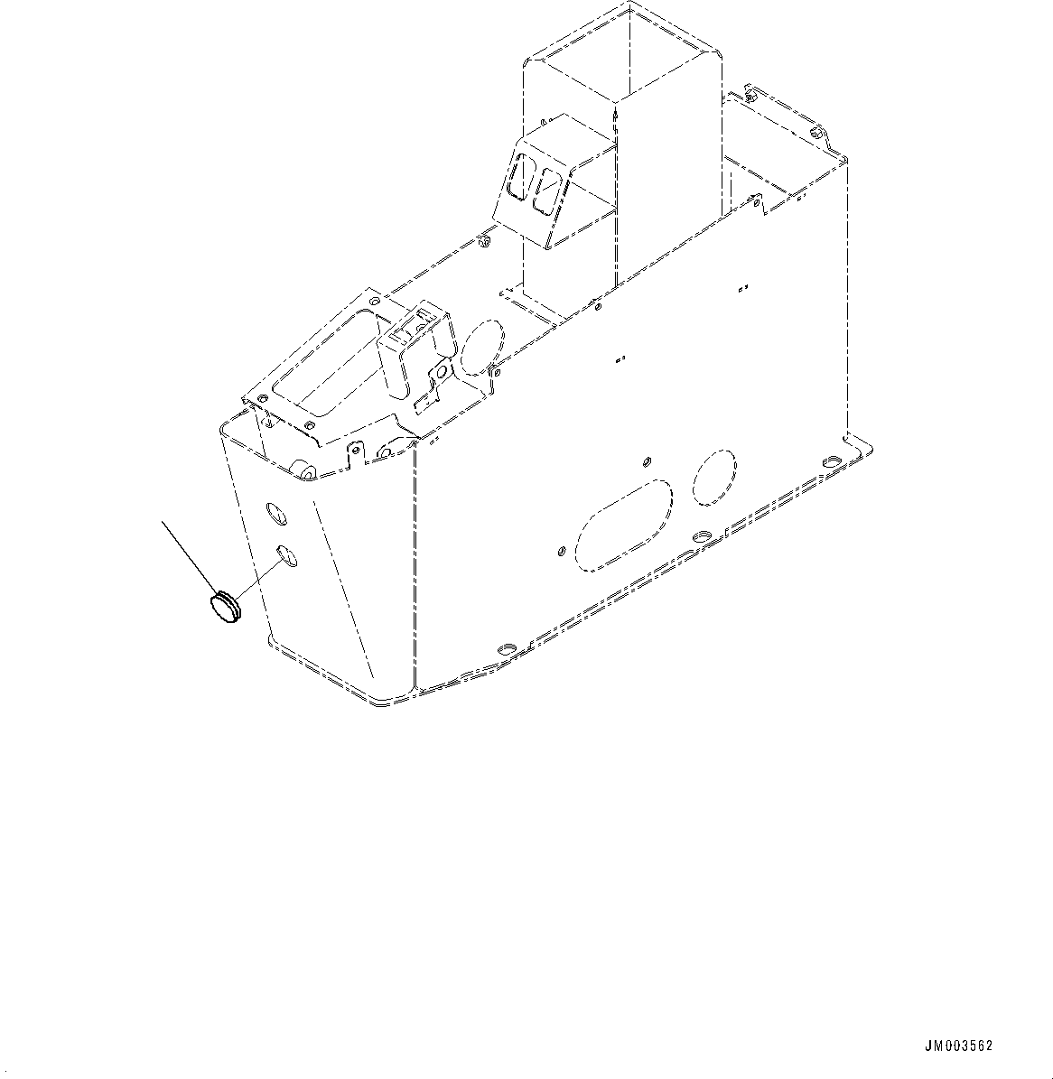 Komatsu parts book diagram for HD785-NI-7 S/N N10561-UP: CAB AND CAB FLOOR GROUP, CAP, CONSOLE BOX