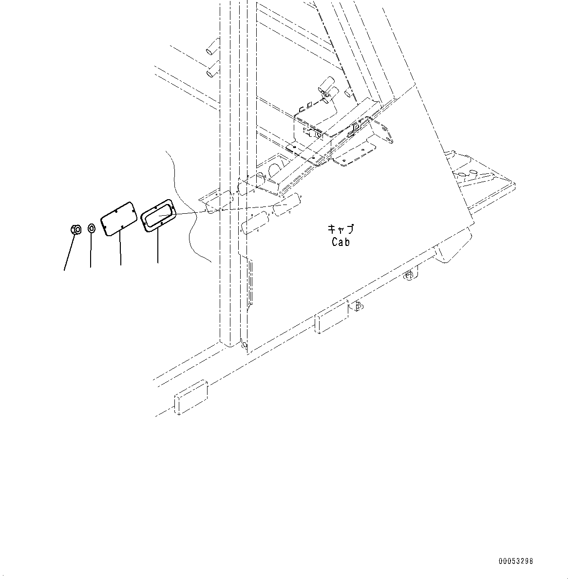 Komatsu parts book diagram for HD785-NI-7 S/N N10561-UP: CAB AND CAB FLOOR GROUP, CONNECTOR PLUG G.