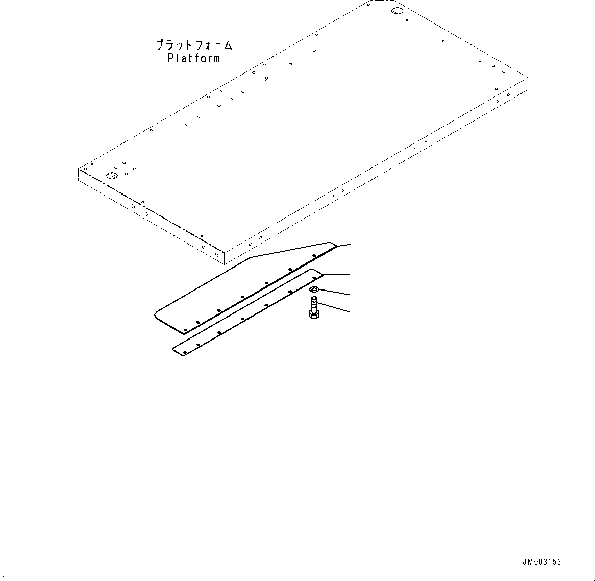 Komatsu parts book diagram for HD785-NI-7 S/N N10561-UP: PLATFORM GROUP (VHMS, PAYLOAD METER, BATTERY DISCONNECT SWITCH, AUTO-GREASING SYSTEM, FAST FILL COUPLER) (MUDGUARD)