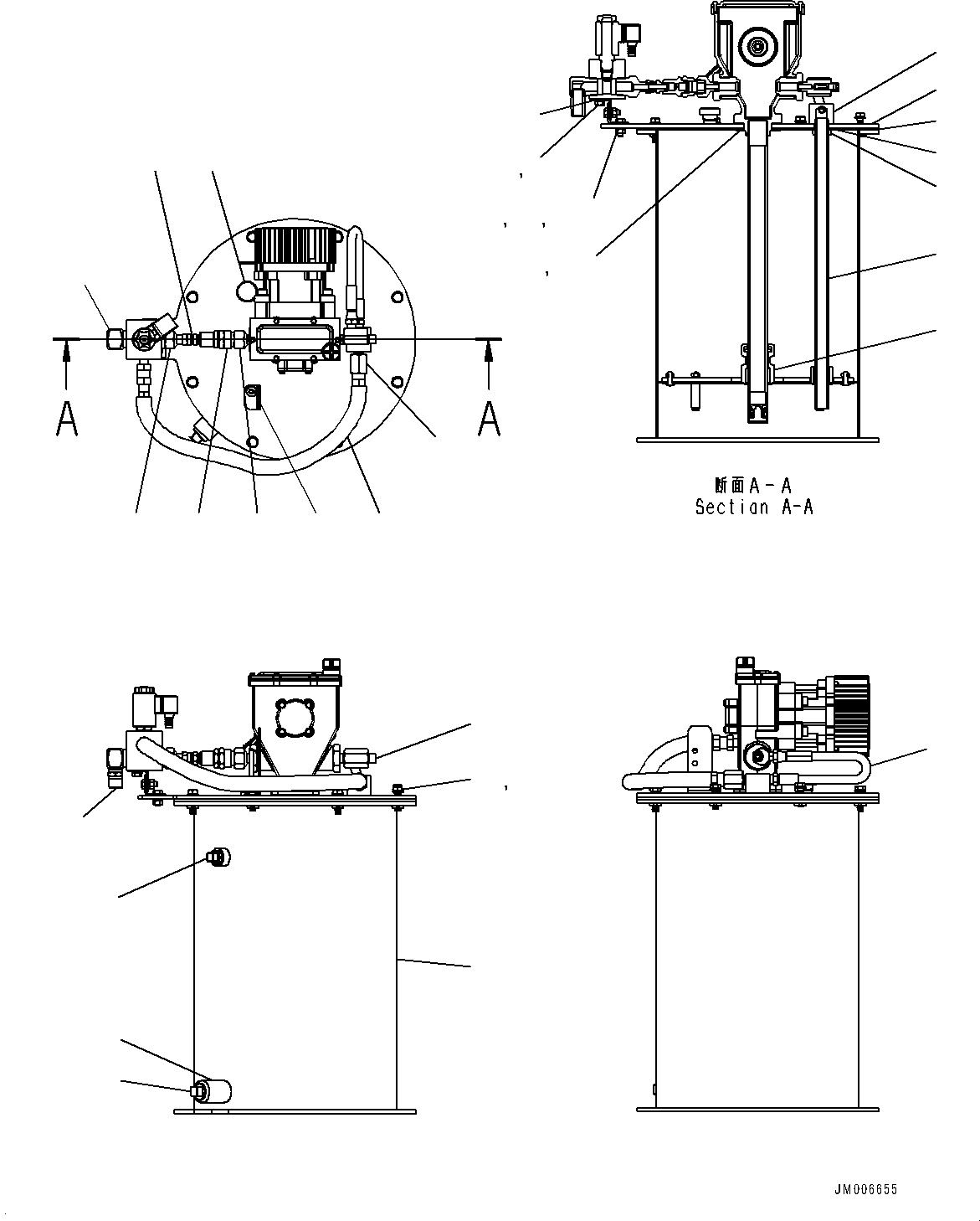 Komatsu parts book diagram for HD785-NI-7 S/N N10561-UP: PLATFORM GROUP (VHMS AND ORBCOMM, PAYLOAD METER, BATTERY DISCONNECT SWITCH, AUTO-GREASING SYSTEM, LARGE PRE-CLEANER) (AUTO-GREAS