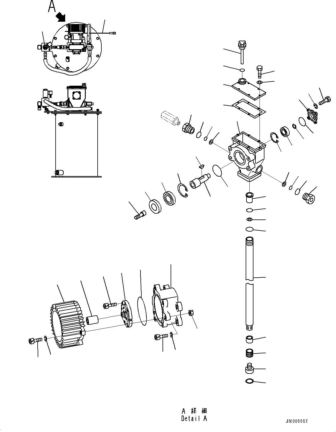 Komatsu parts book diagram for HD785-NI-7 S/N N10561-UP: PLATFORM GROUP (VHMS, PAYLOAD METER, AUTO-GREASING SYSTEM) (AUTO-GREASING PUMP) (3/4) (#N10561 - N10772)