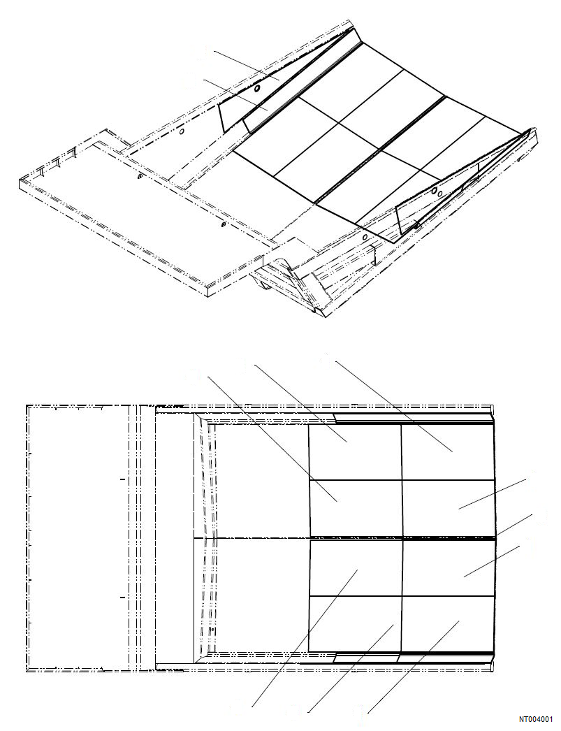 Komatsu parts book diagram for HD785-NI-7 S/N N10561-UP: BODY LINER (HALF STEEL LINER U.,T20 KIPL)