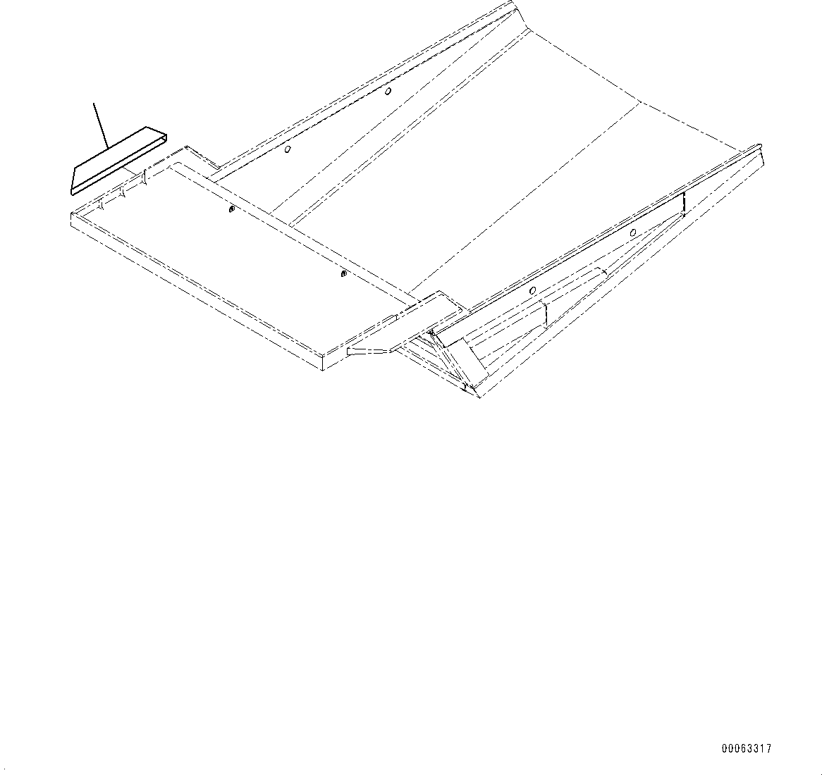 Komatsu parts book diagram for HD785-NI-7 S/N N10561-UP: PLATFORM GUARD