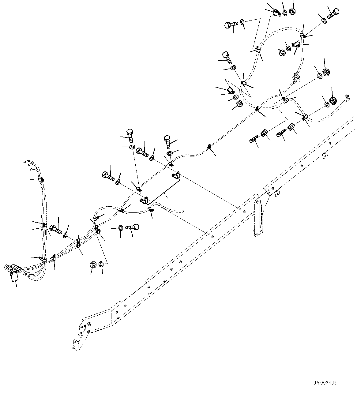Komatsu parts book diagram for HD785-NI-7 S/N N10561-UP: PARTS FOR SANDY AND DUSTY TERRAIN ARRANGEMENT (MOUNTING PARTS)