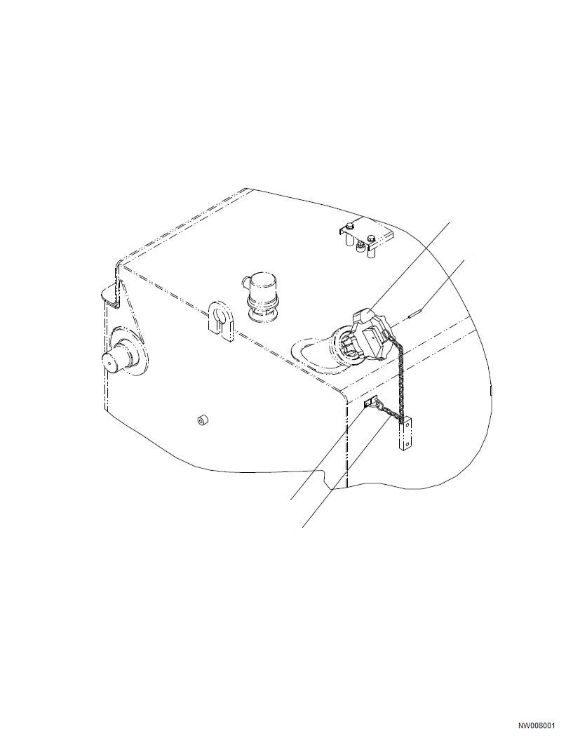 Komatsu parts book diagram for HD785-NI-7 S/N N10561-UP: CAP LOCK U.