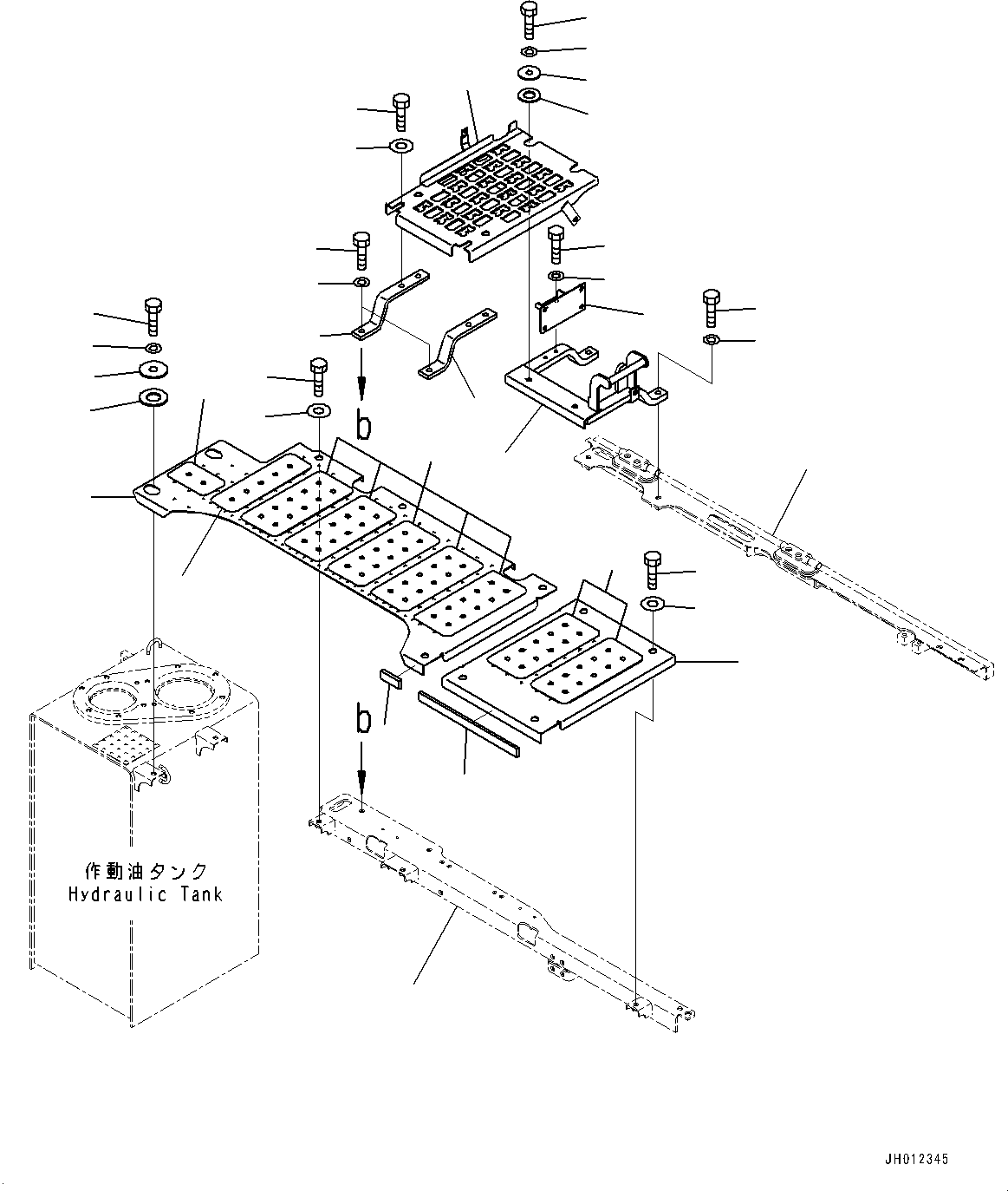 Komatsu parts book diagram for PC240NLC-11 S/N K70001-UP: MACHINE CAB COVER