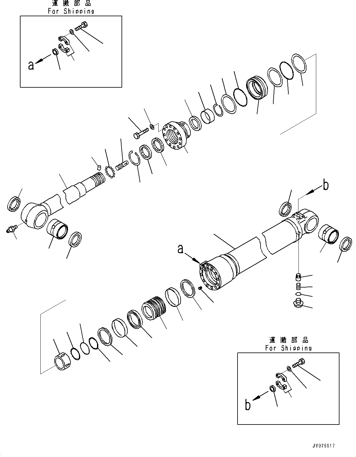 Komatsu parts book diagram for PC240NLC-11 S/N K70001-UP: ARM CYLINDER, STRAIGHT BOOM, ARM CYLINDER