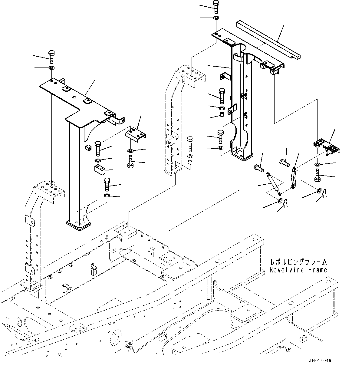 Excavators Komatsu / PC210LC-11 S/N 500001-UP(PC00013U) / Door R.H., with Side Camera, (3/3)(M005003 : M1140-002003)
