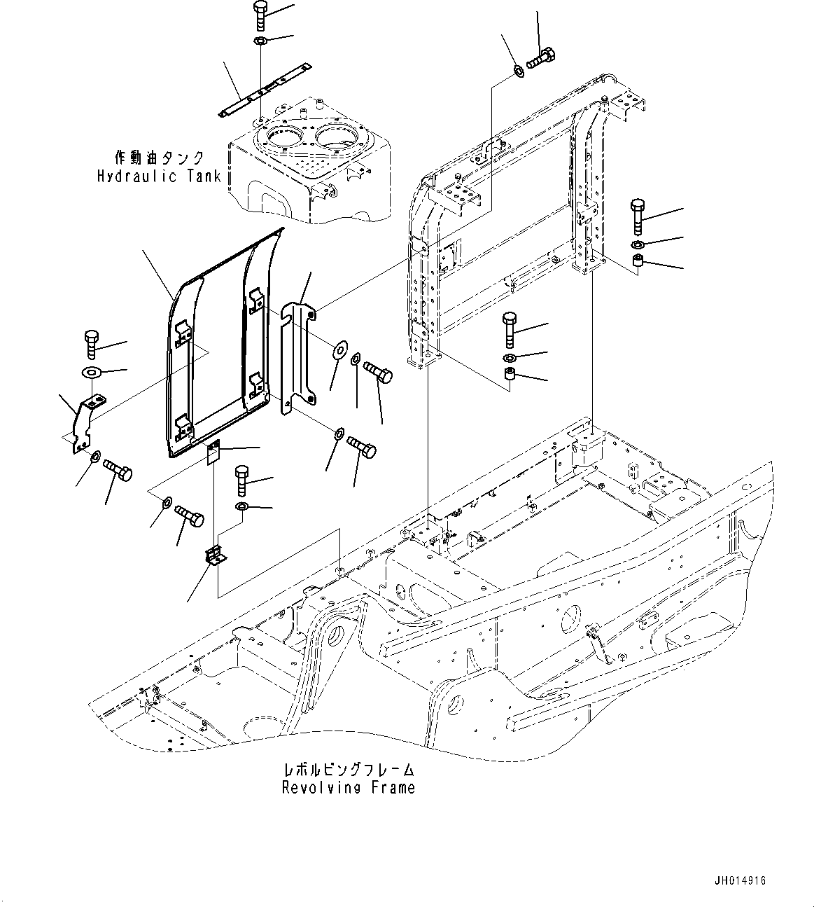 Excavators Komatsu / PC210LC-11 S/N 500001-UP(PC00013U) / Door R.H., with Side Camera, (2/3)(M005002 : M1140-002002)