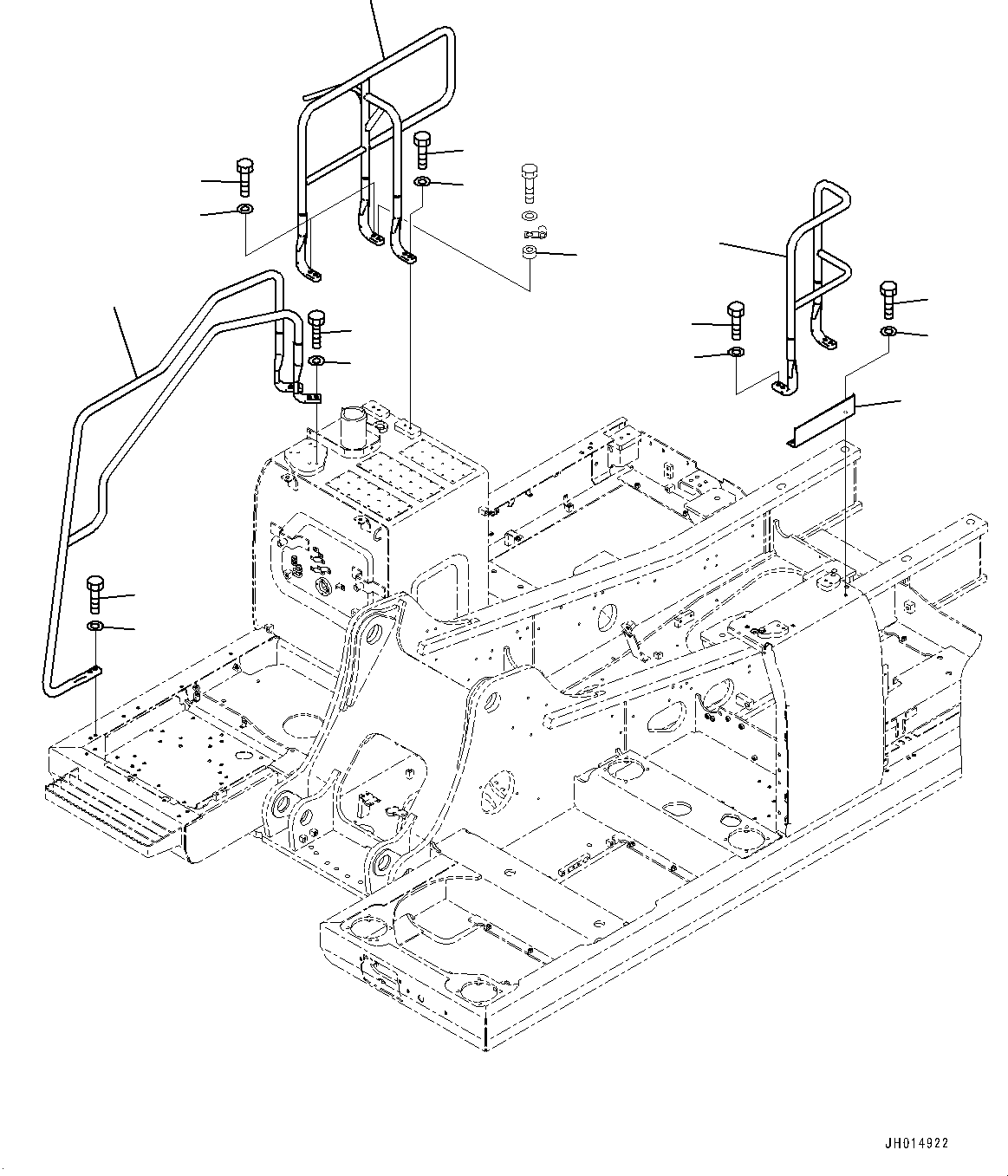 Excavators Komatsu / PC210LC-11 S/N 500001-UP(PC00013U) / Handrail, Refueling Pump(M009001 : M1310-001001)