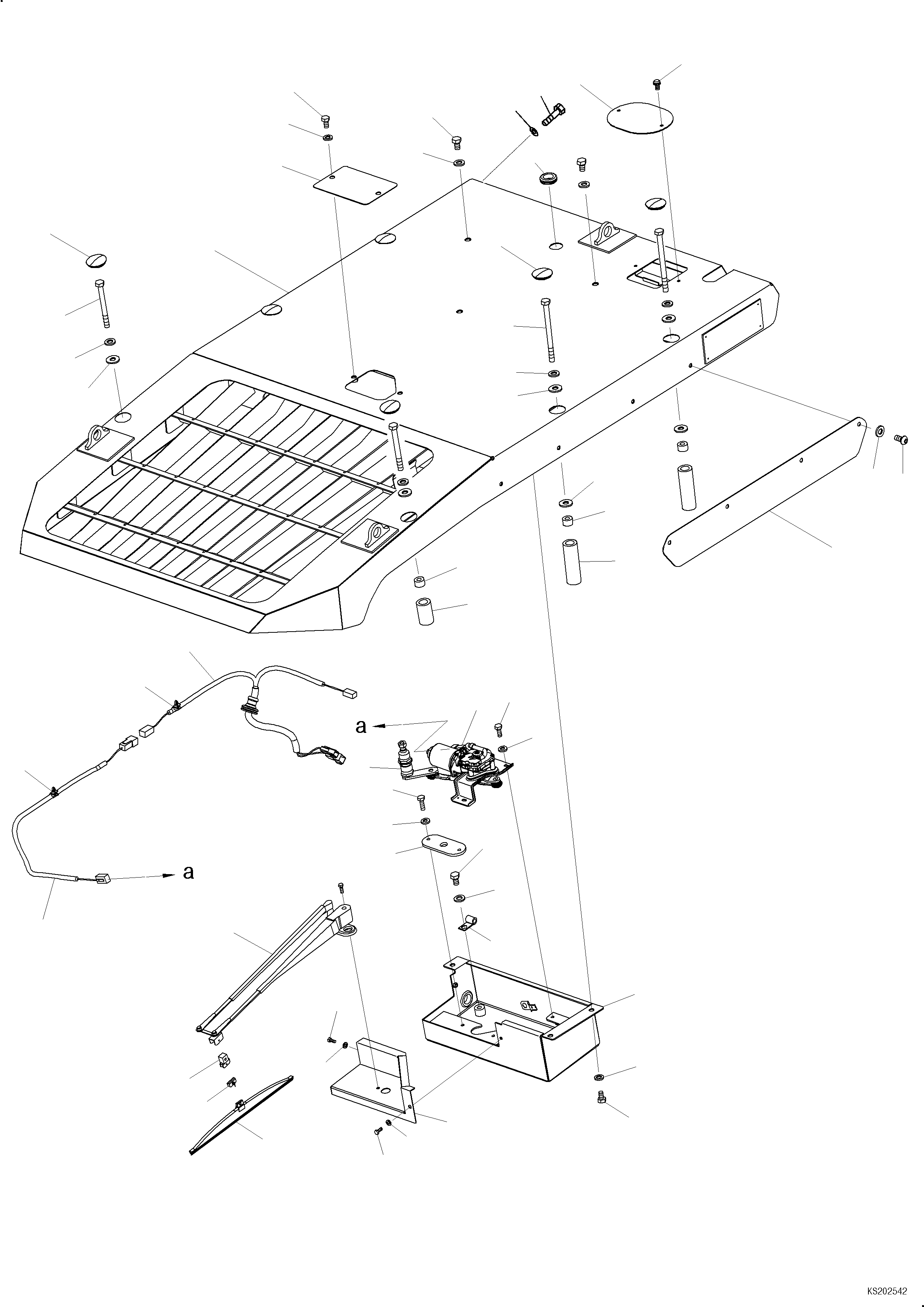 Excavators Komatsu / PC210LC-11 S/N K70001-UP(PC00015U) / Top Guard, LV2 (For LC Demo)(K004002 : K0220-001002)