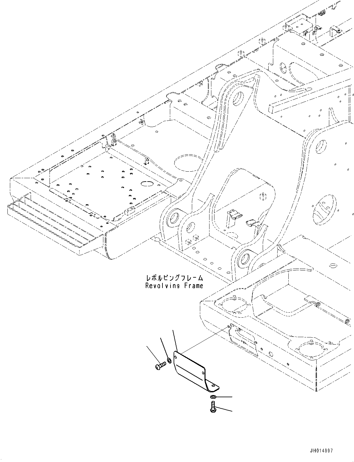Excavators Komatsu / PC210LC-11 S/N K70001-UP(PC00015U) / Additional Lower Wiper(K011001 : K0340-002001)