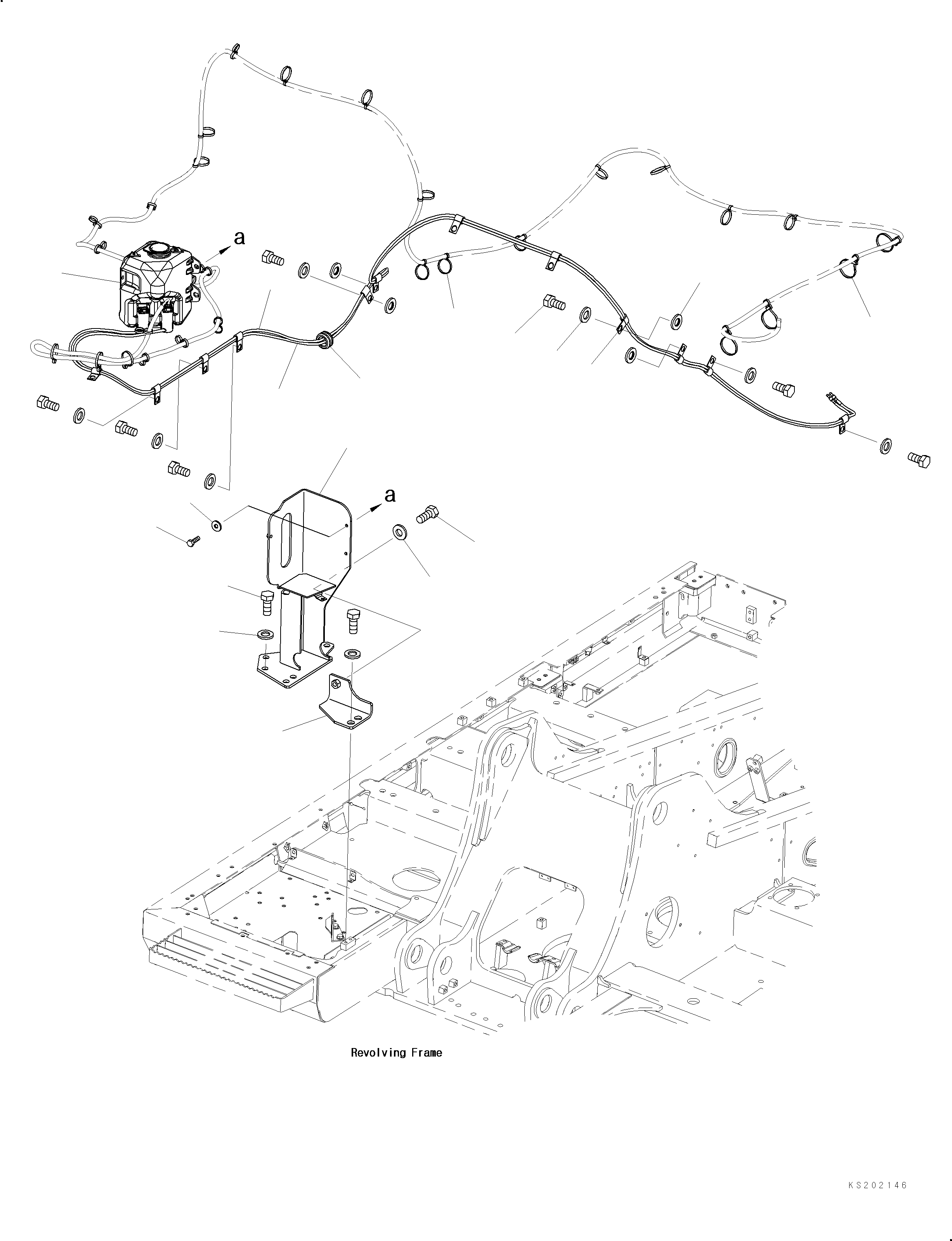 Excavators Komatsu / PC210LC-11 S/N K70001-UP(PC00015U) / Window Washer (For LC Demo)(K012002 : K0350-002001)