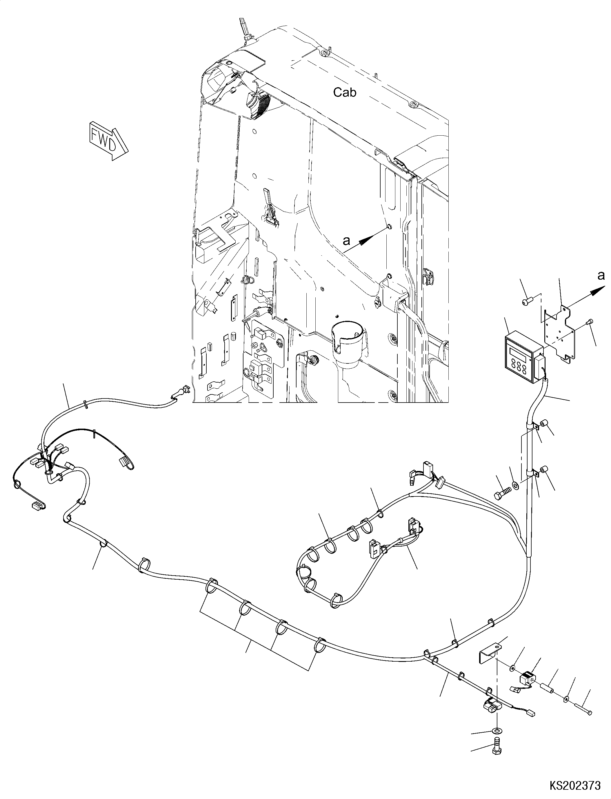 Excavators Komatsu / PC210LC-11 S/N K70001-UP(PC00015U) / Cab, Demolition, Parts for Tool Control(K015066 : K1110-002066)
