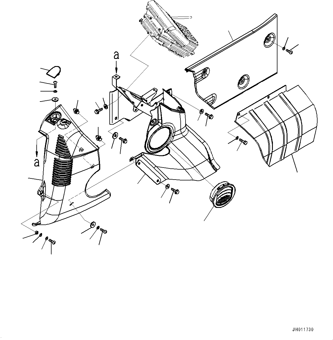 Excavators Komatsu / PC210LC-11 S/N K70001-UP(PC00015U) / Cab, Demolition, Cab In Parts, Monitor and Cover(K015015 : K1110-002015)