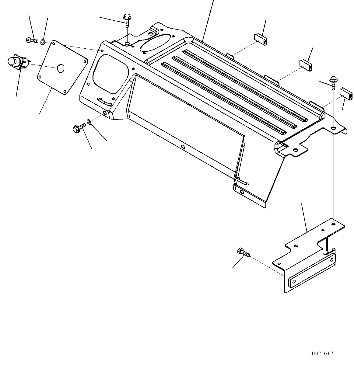 Excavators Komatsu / PC210LC-11 S/N K70001-UP(PC00015U) / Cab, Demolition, Cab In Parts, Luggage Plate and Cigarette Lighter(K015018 : K1110-002018)
