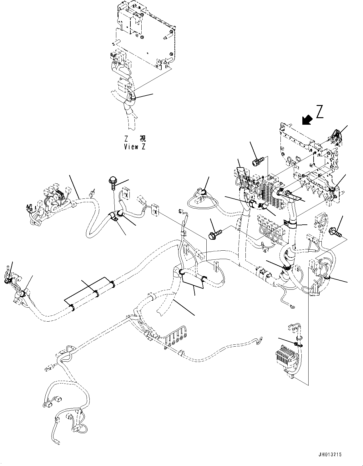 Excavators Komatsu / PC210LC-11 S/N K70001-UP(PC00015U) / Cab, Demolition, Cab In Parts, Main Wiring Harness Clamp(K015024 : K1110-002024)