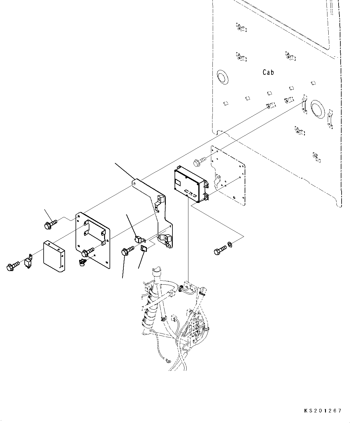 Excavators Komatsu / PC210LC-11 S/N K70001-UP(PC00015U) / Cab, Demolition, Cap In Parts, Opt Sub Plate(K015027 : K1110-002027)