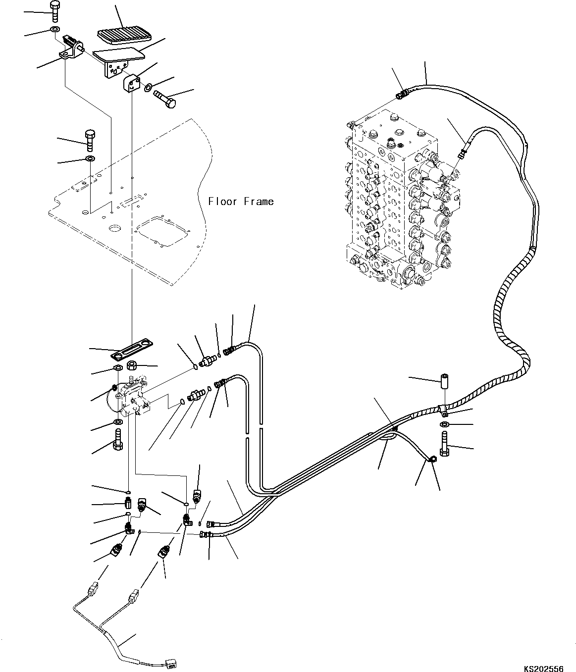 Excavators Komatsu / PC210LC-11 S/N K70001-UP(PC00015U) / Cab, Demolition, Floor, 1st Attachment Control(K015034 : K1110-002034)