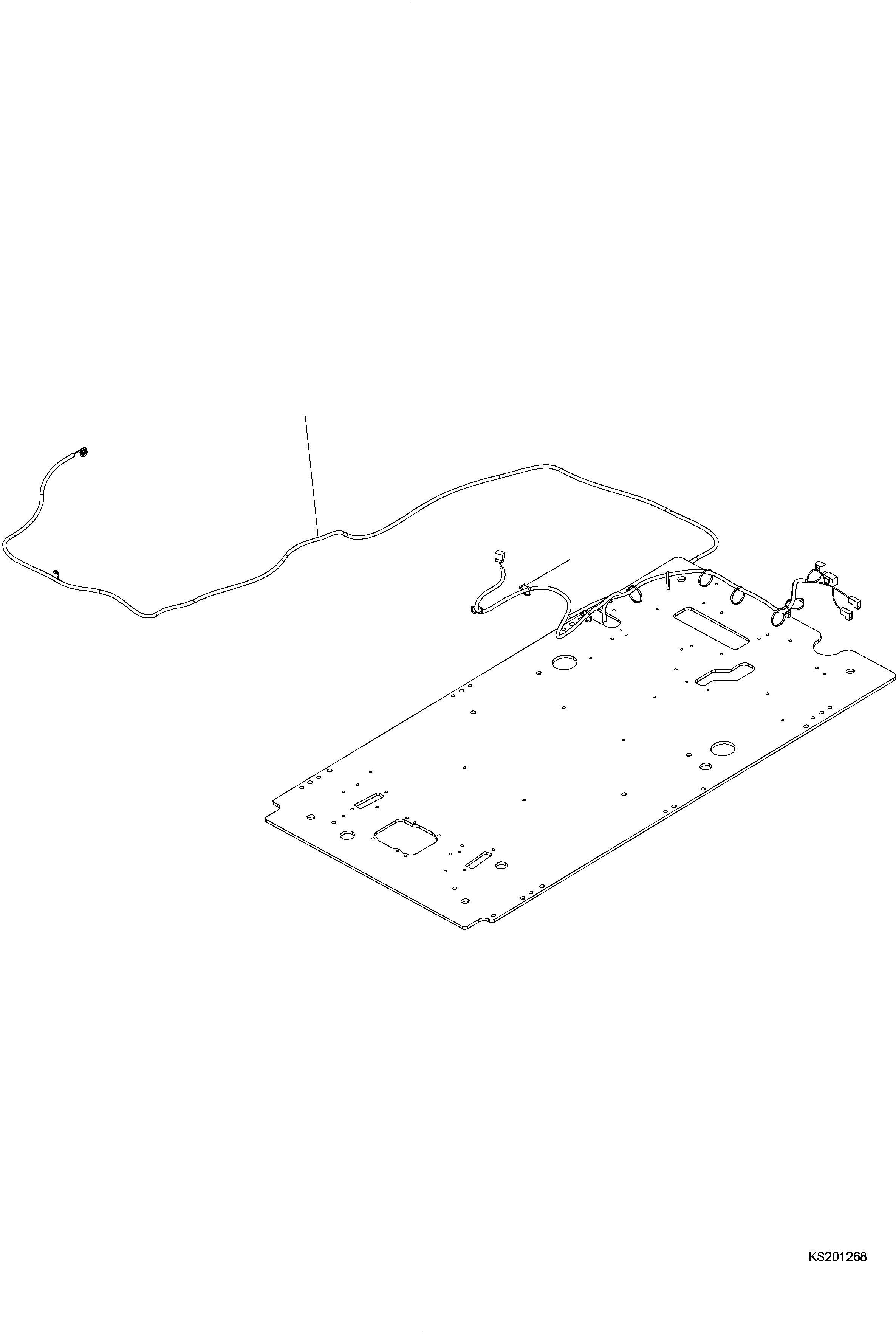 Excavators Komatsu / PC210LC-11 S/N K70001-UP(PC00015U) / Cab, Demolition, Floor, Window Washer Harness(K015038 : K1110-002038)