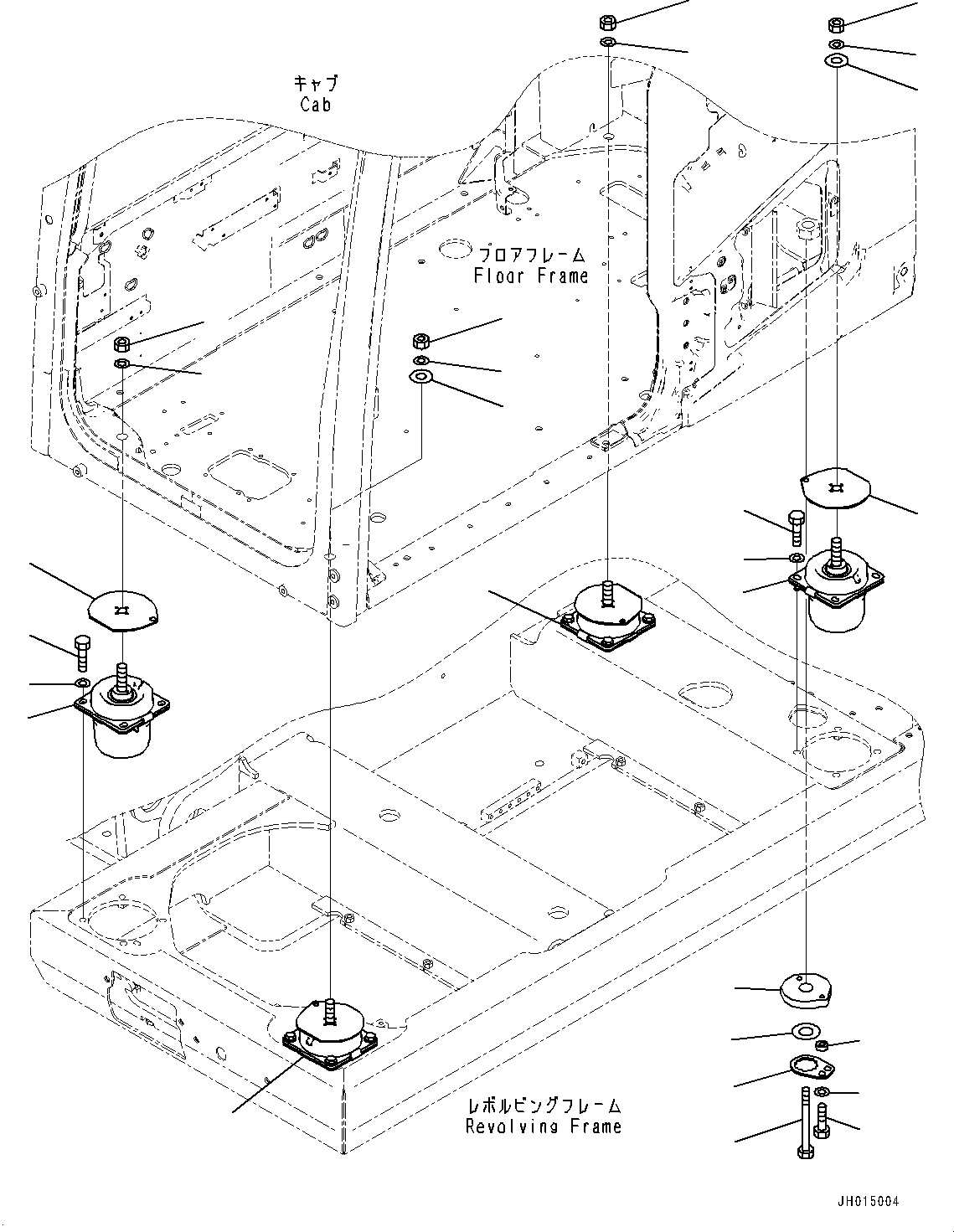 Excavators Komatsu / PC210LC-11 S/N K70001-UP(PC00015U) / Floor Mounting(K016001 : K1120-001001)
