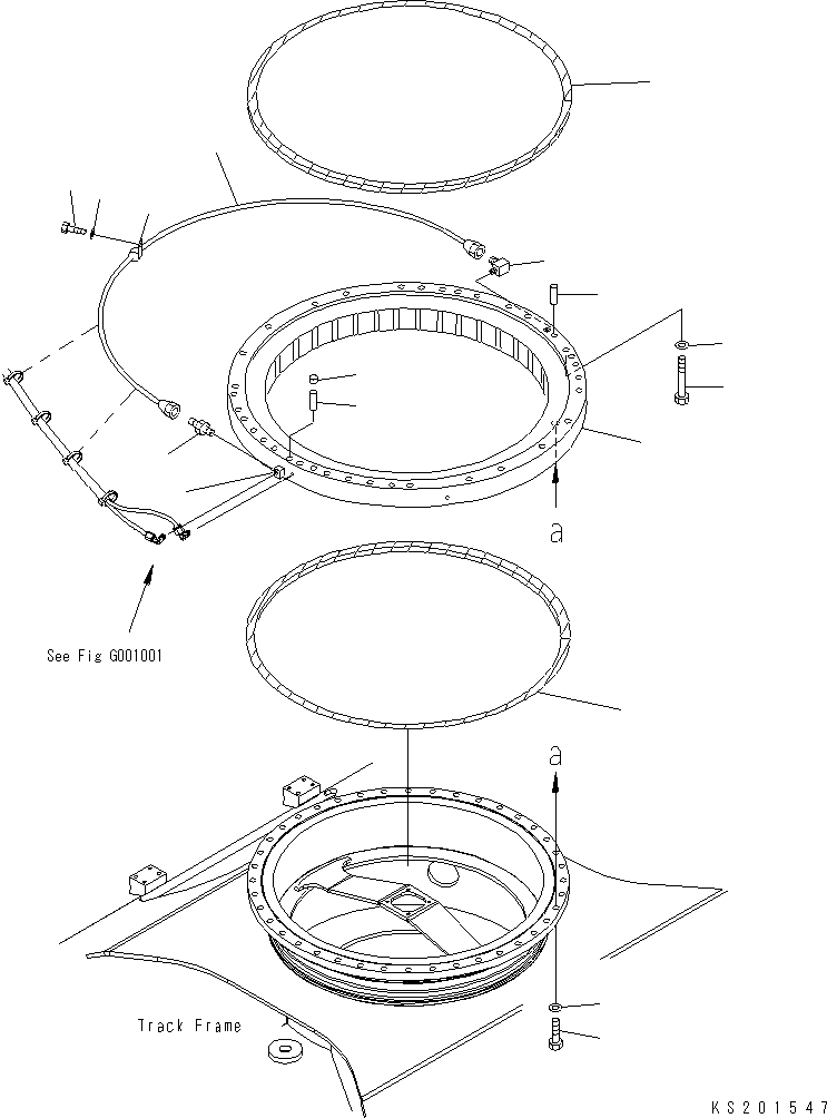 Excavators Komatsu / PC360LC-11 S/N K70001-UP(PC00018U) / Auto Grease System, Swing Circle(G001002 : G1010-001002)