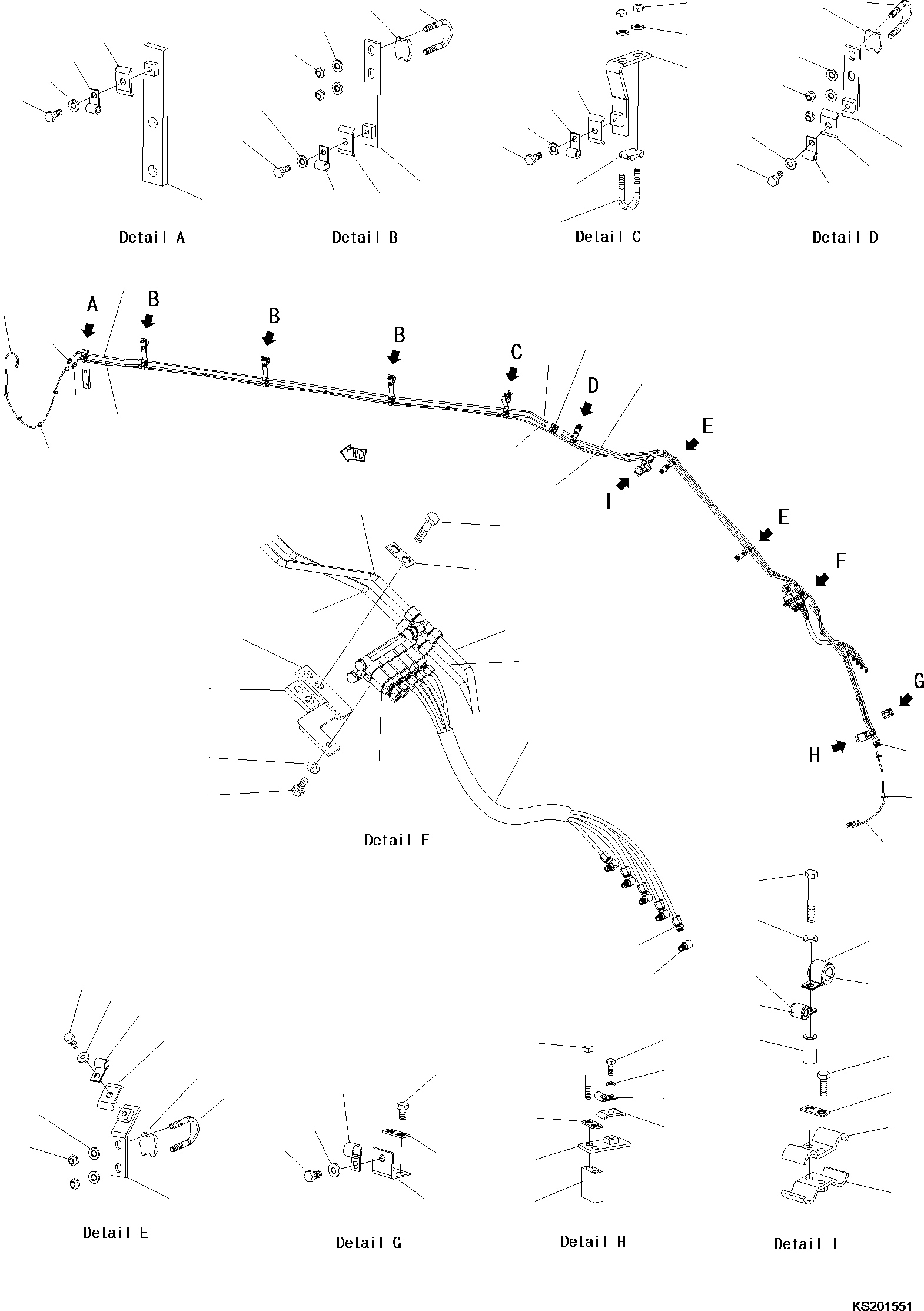 Excavators Komatsu / PC360LC-11 S/N K70001-UP(PC00018U) / Auto Grease System, One-Piece Boom(G001003 : G1010-001003)