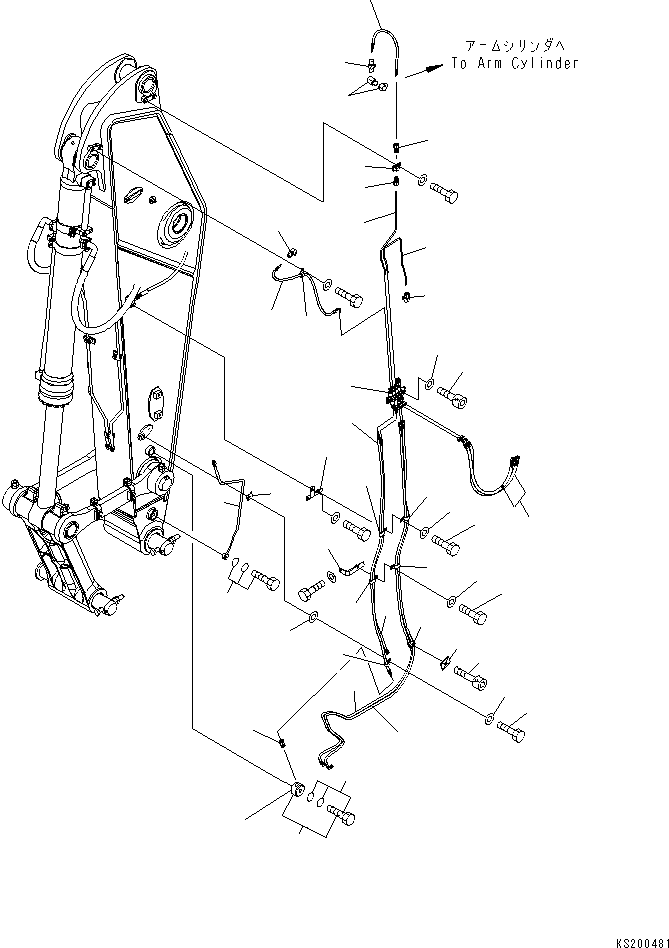 Excavators Komatsu / PC360LC-11 S/N K70001-UP(PC00018U) / Auto Grease System, Arm 2200mm(G001005 : G1010-001005)