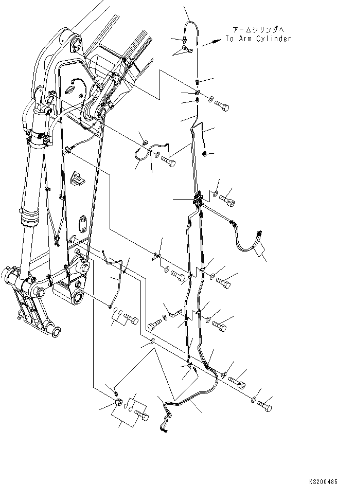 Excavators Komatsu / PC360LC-11 S/N K70001-UP(PC00018U) / Auto Grease System, Arm 2600mm(G001006 : G1010-001006)