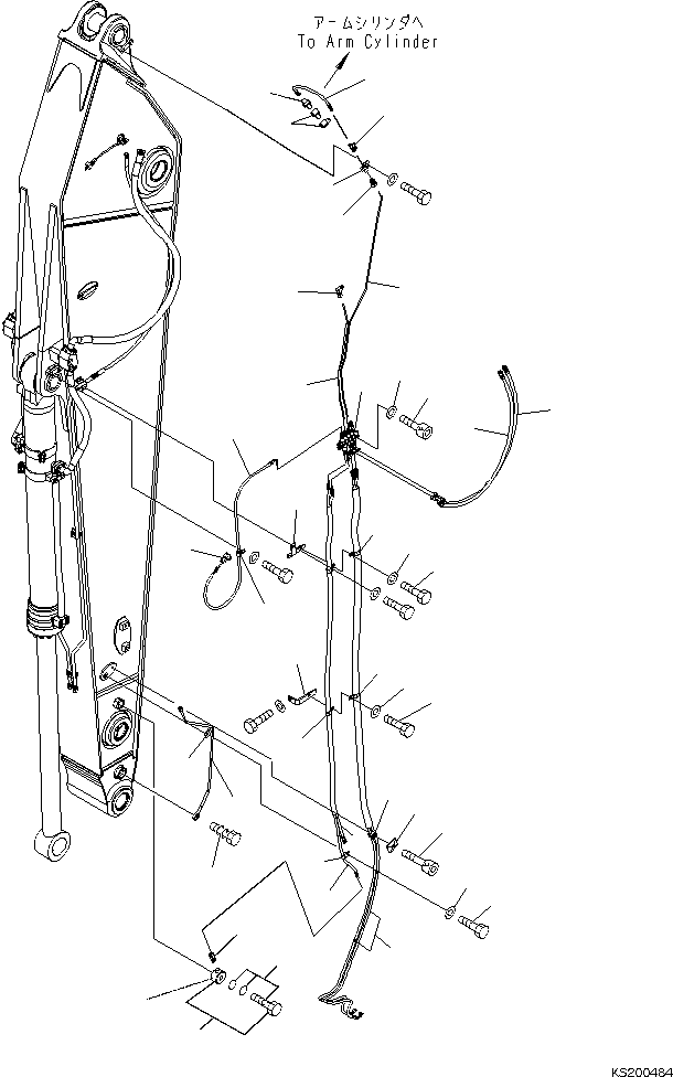Excavators Komatsu / PC360LC-11 S/N K70001-UP(PC00018U) / Auto Grease System, Arm 4000mm(G001008 : G1010-001008)
