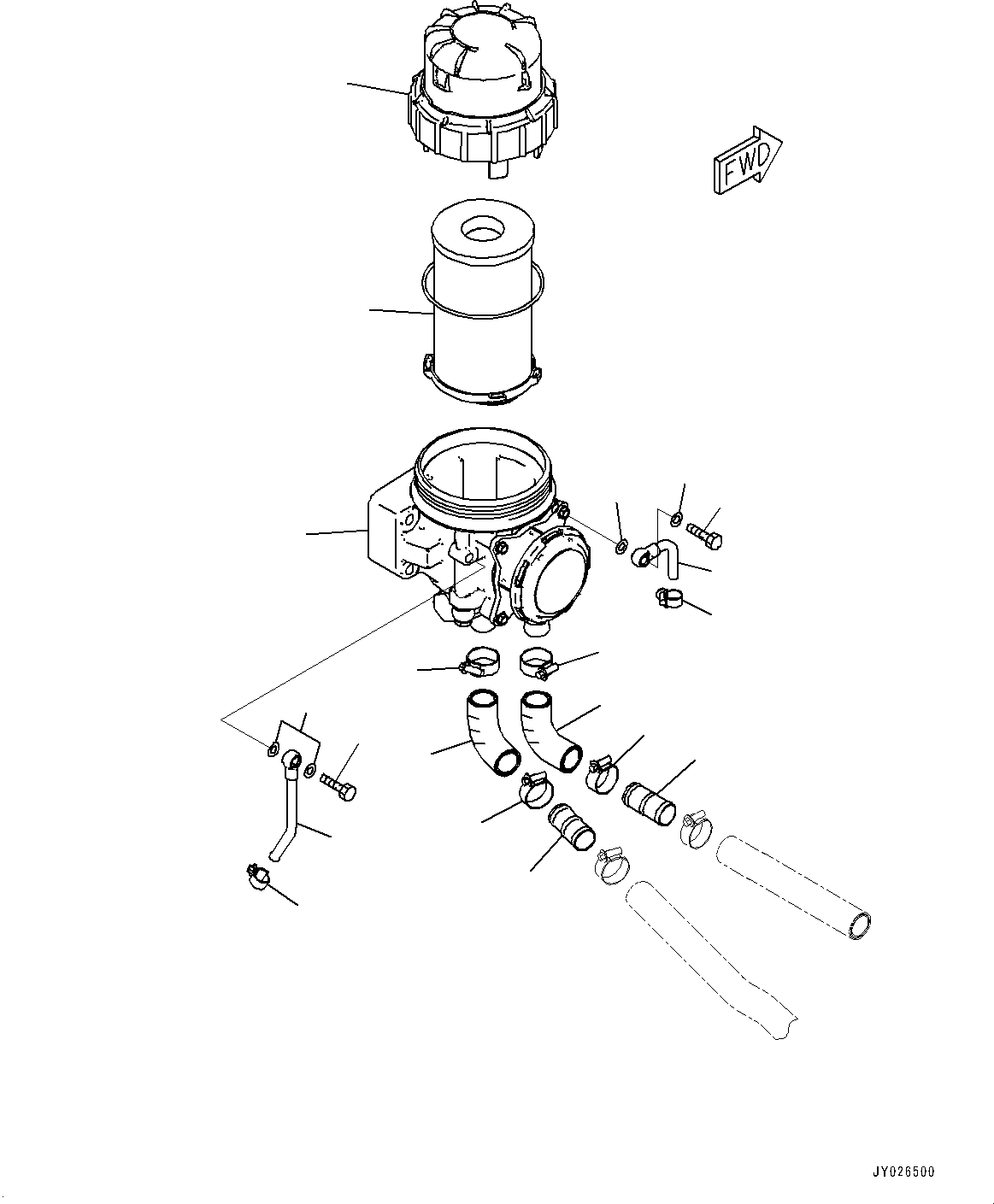 Engines Komatsu / SAA6D114E-6C S/N 26903969-UP (For HB365LC-3)(PC00028U) / Komatsu Closed Crankcase Ventilation (KCCV)(A019001 : B9999-504001)